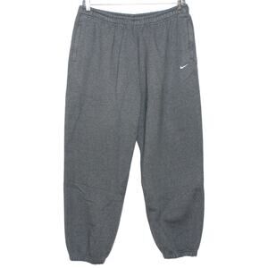 Nike Lab Women's Washed Pants Grey XL Charcoal Heather/White